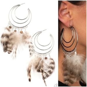 Paparazzi Jewelry Freely Free Bird Brown Hoop Earrings Poshmark